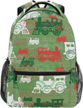 Fisyme Train Steam Backpack Laptop Bag Daypack - Compact, Durable