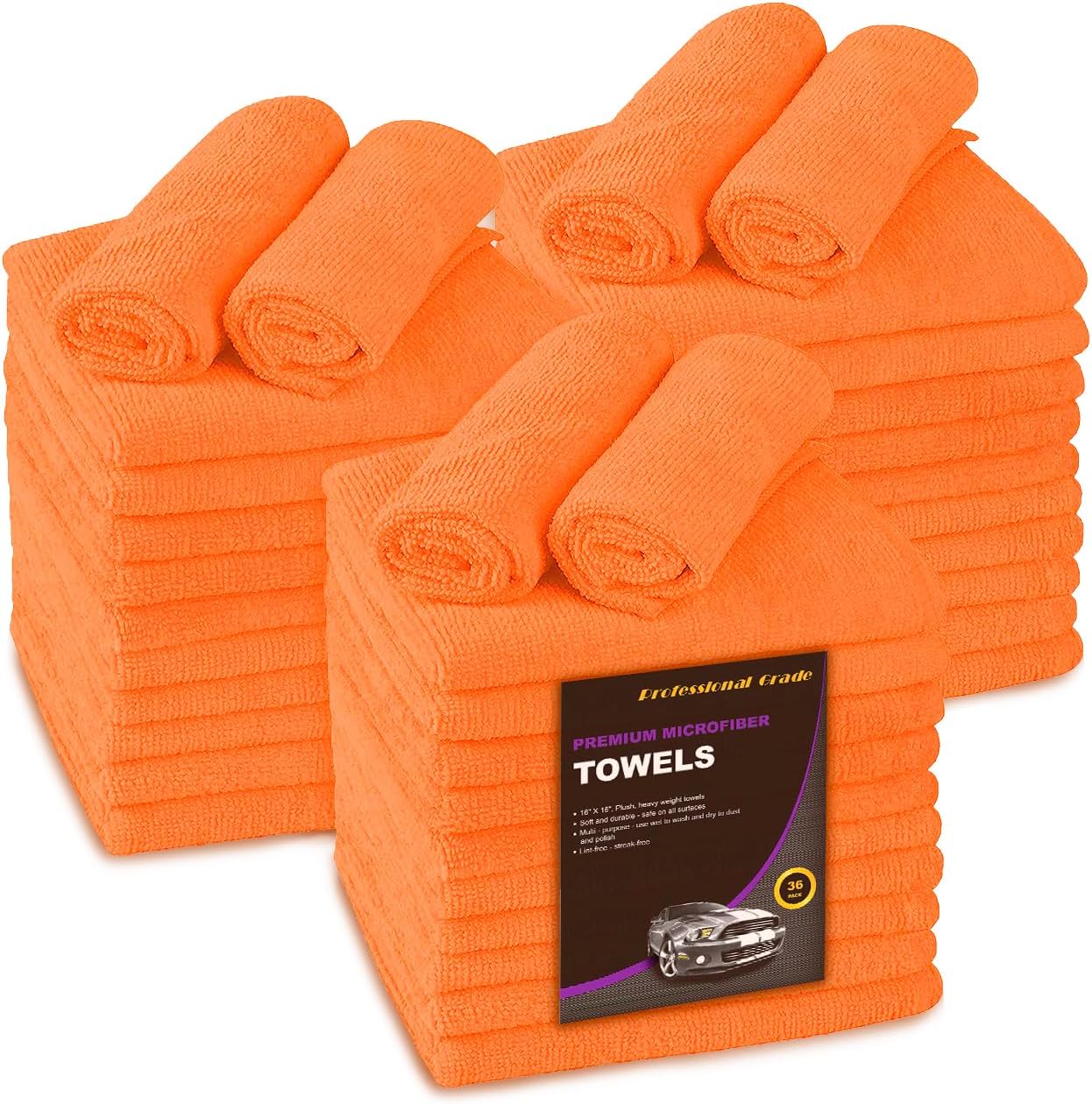 Large Microfiber Cleaning Towels for Professional Detailing Use