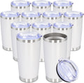 20oz Tumbler Stainless Steel Travel Mug 12 Pack - Durable Insulated