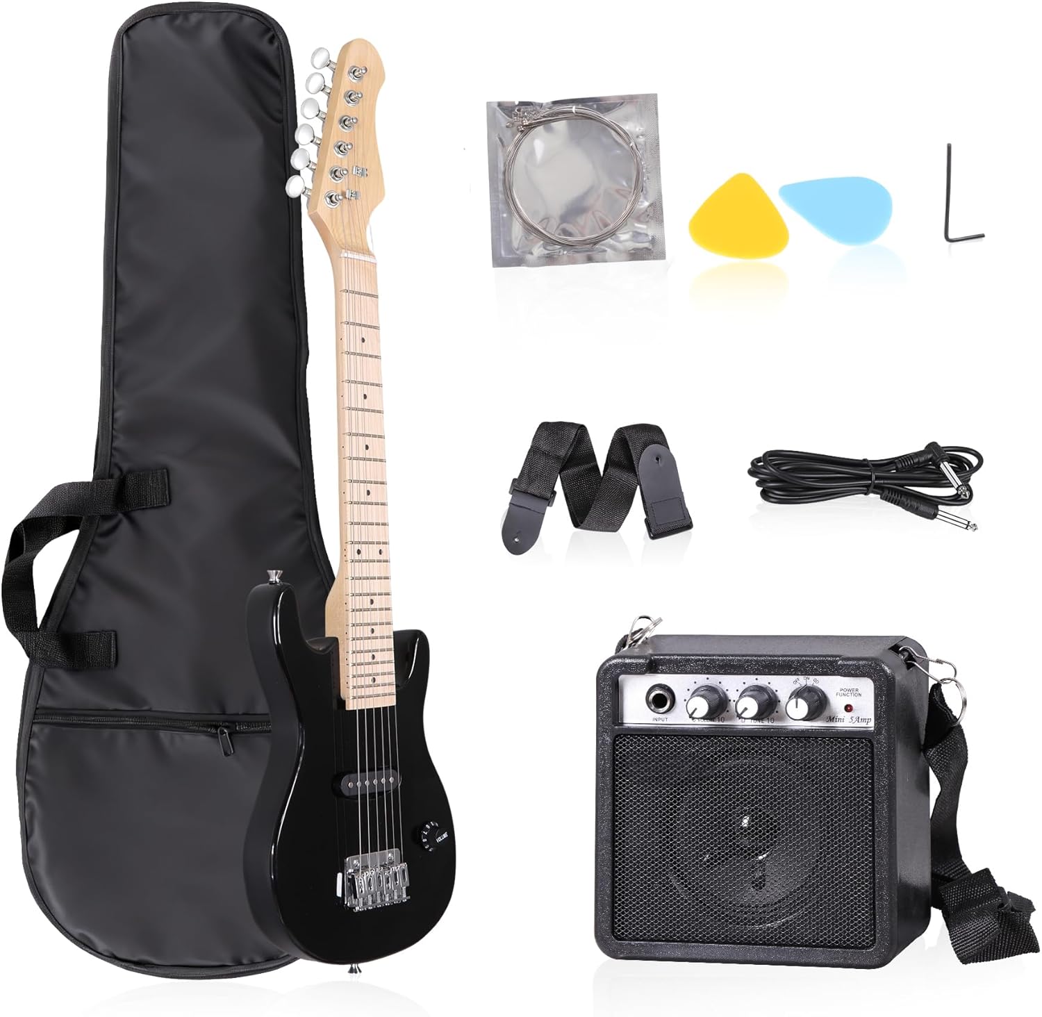30 Inch Kids Electric Guitar Complete Beginner Kit with Amp