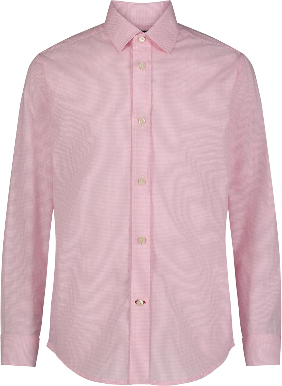 Tommy Hilfiger Boy's Long Sleeve Dress Shirt, Gingham Style