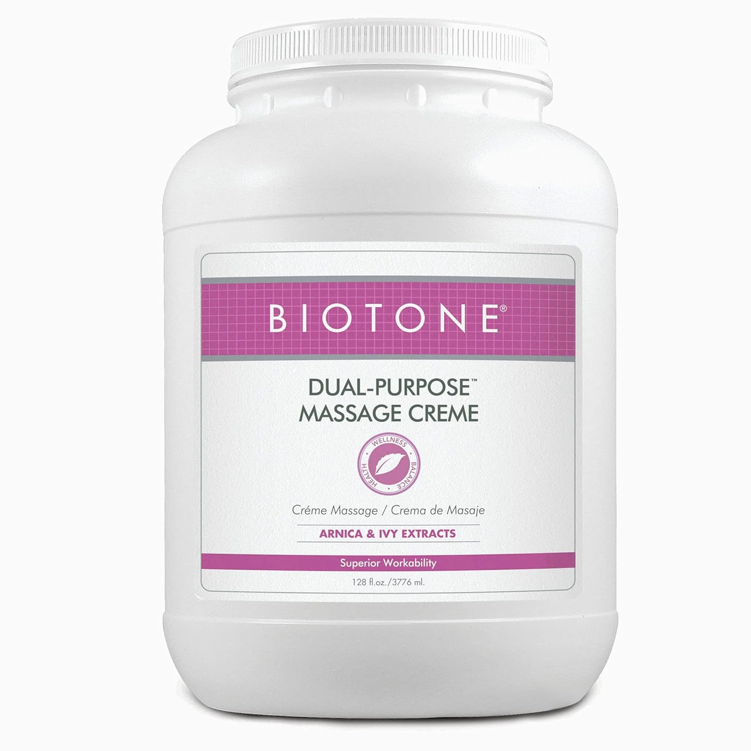 BIOTONE Dual-Purpose Massage Creme with Arnica and Ivy Extracts