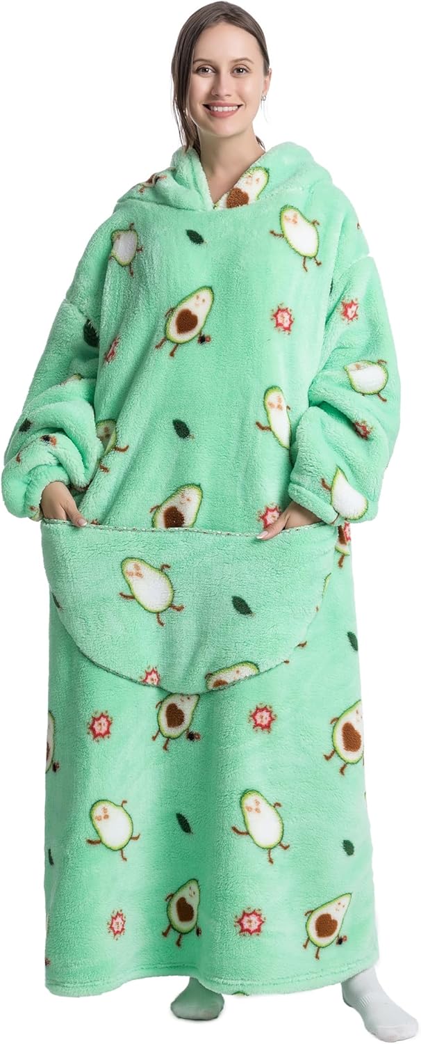 Wearable Blanket Hoodie for Men and Women - Cozy and Warm