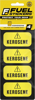 Kerosene Sticker for Forced Air Heaters and Fuel Tanks - Weatherproof