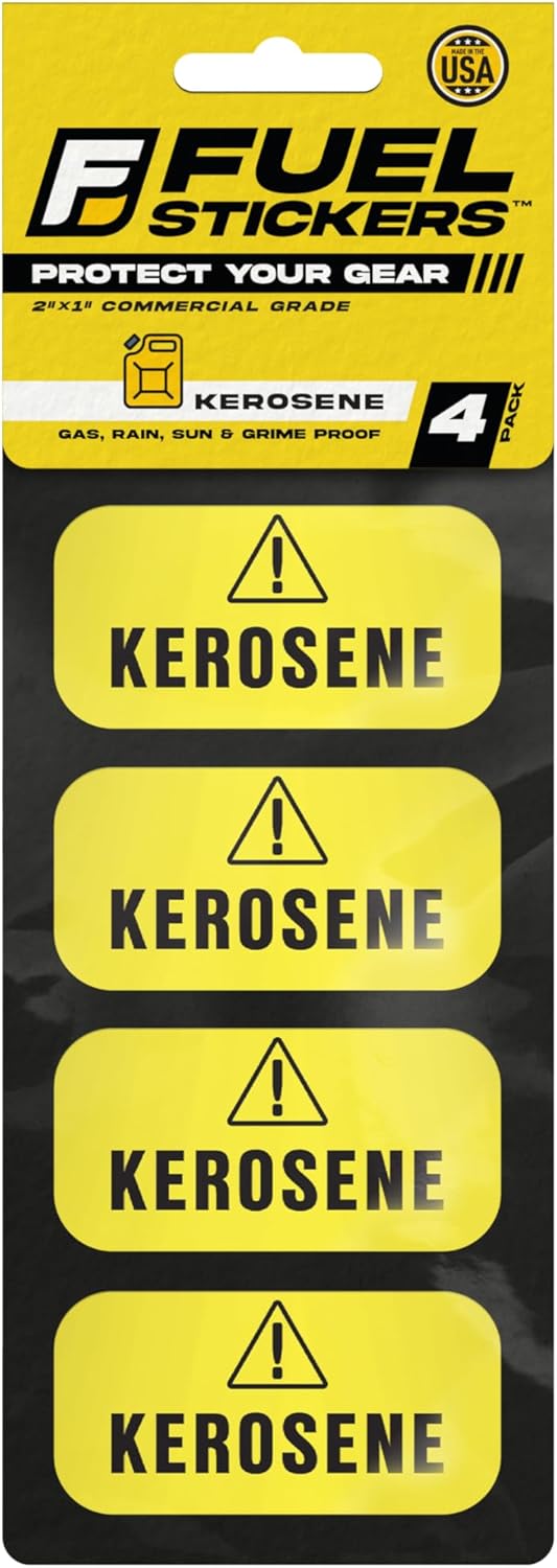 Kerosene Sticker Labels for Heaters, Stoves, and Lanterns