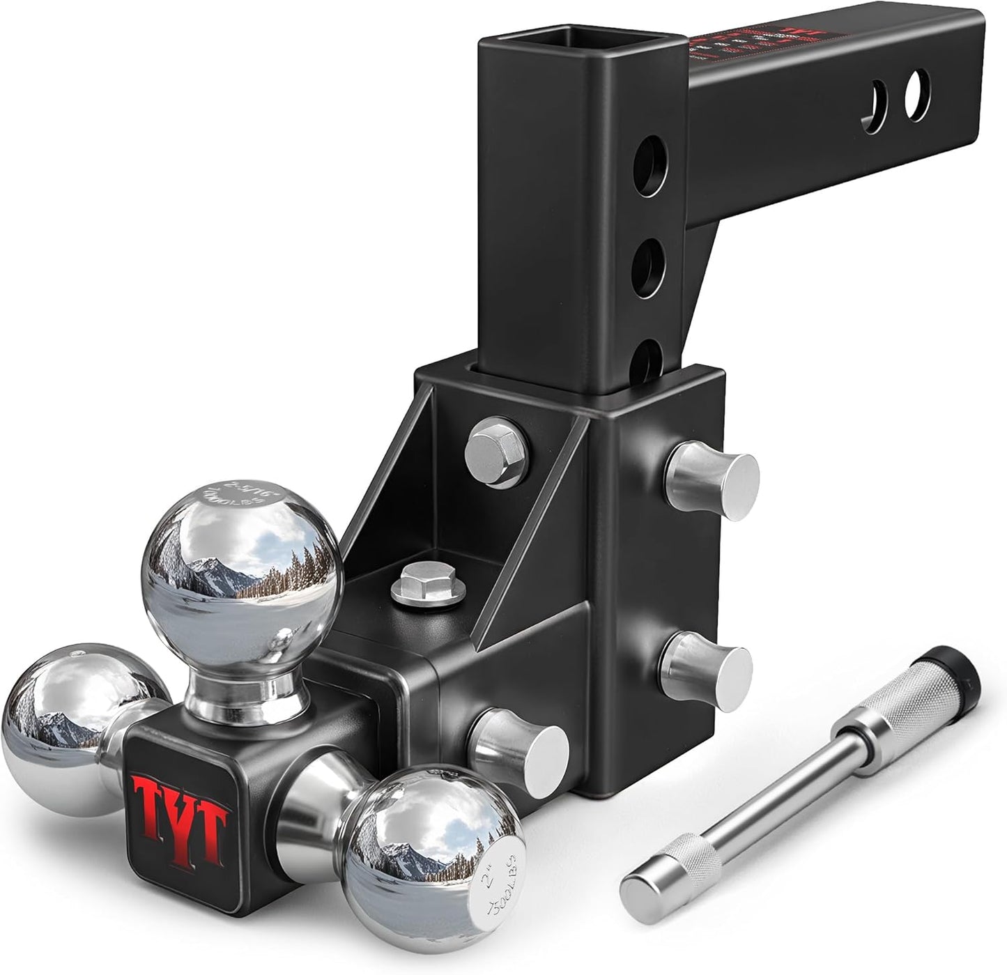 TYT Adjustable Tri-Ball Trailer Hitch for Versatile Towing Needs
