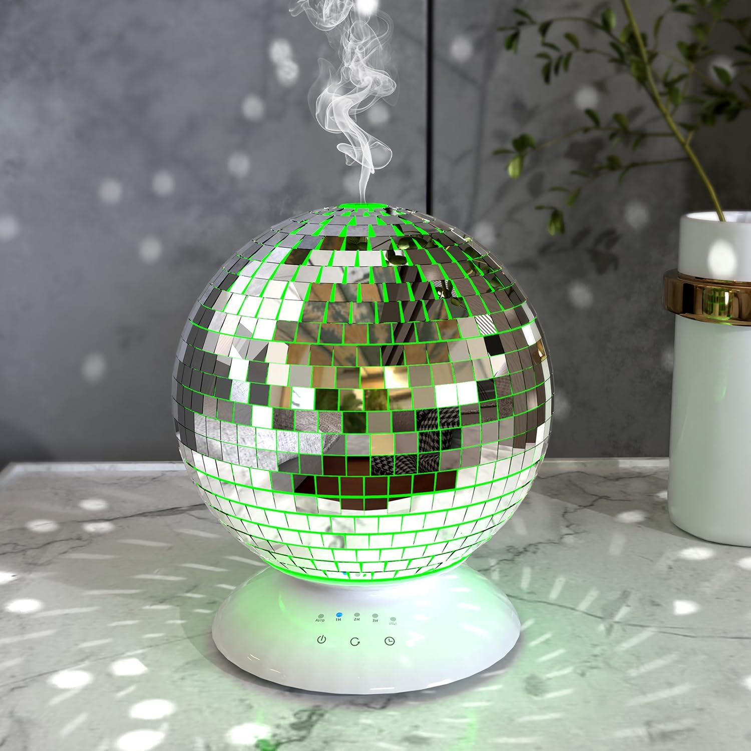 Disco Ball Essential Oil Diffuser with Mood Light & Timer
