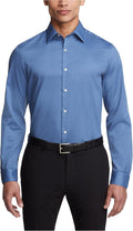 Men's Slim Fit Flex Collar Stretch Dress Shirt - Sleek Tailored Fit