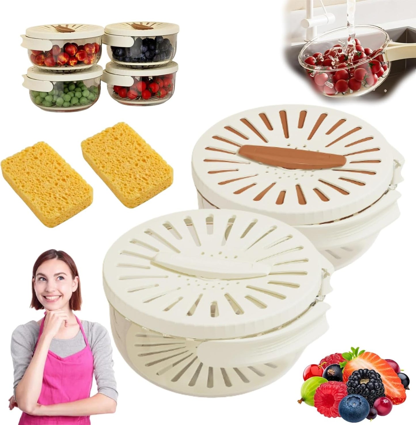 Effortless Fruit Washing Set by Eaerec