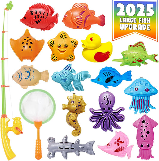 CozyBomB Magnetic Fishing Bath Toy Set | Educational Fun for Kids