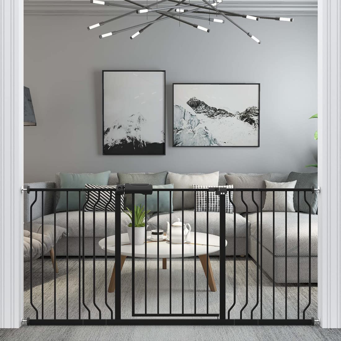 WAOWAO Extra Wide Baby Gate for Pets and Kids Safety 66.93-71.65in