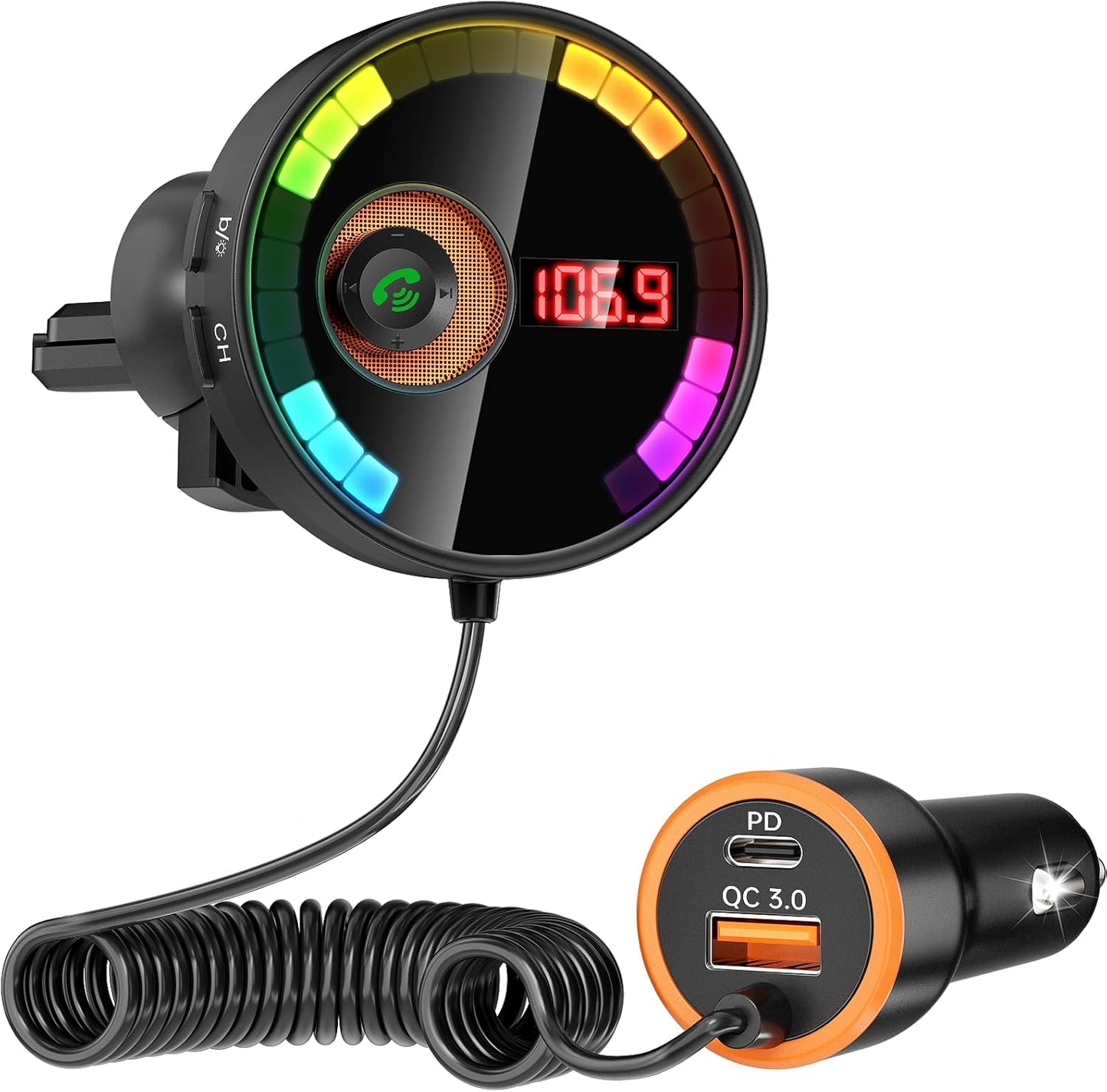 Wireless Car Bluetooth FM Transmitter - Safe Driving Essential