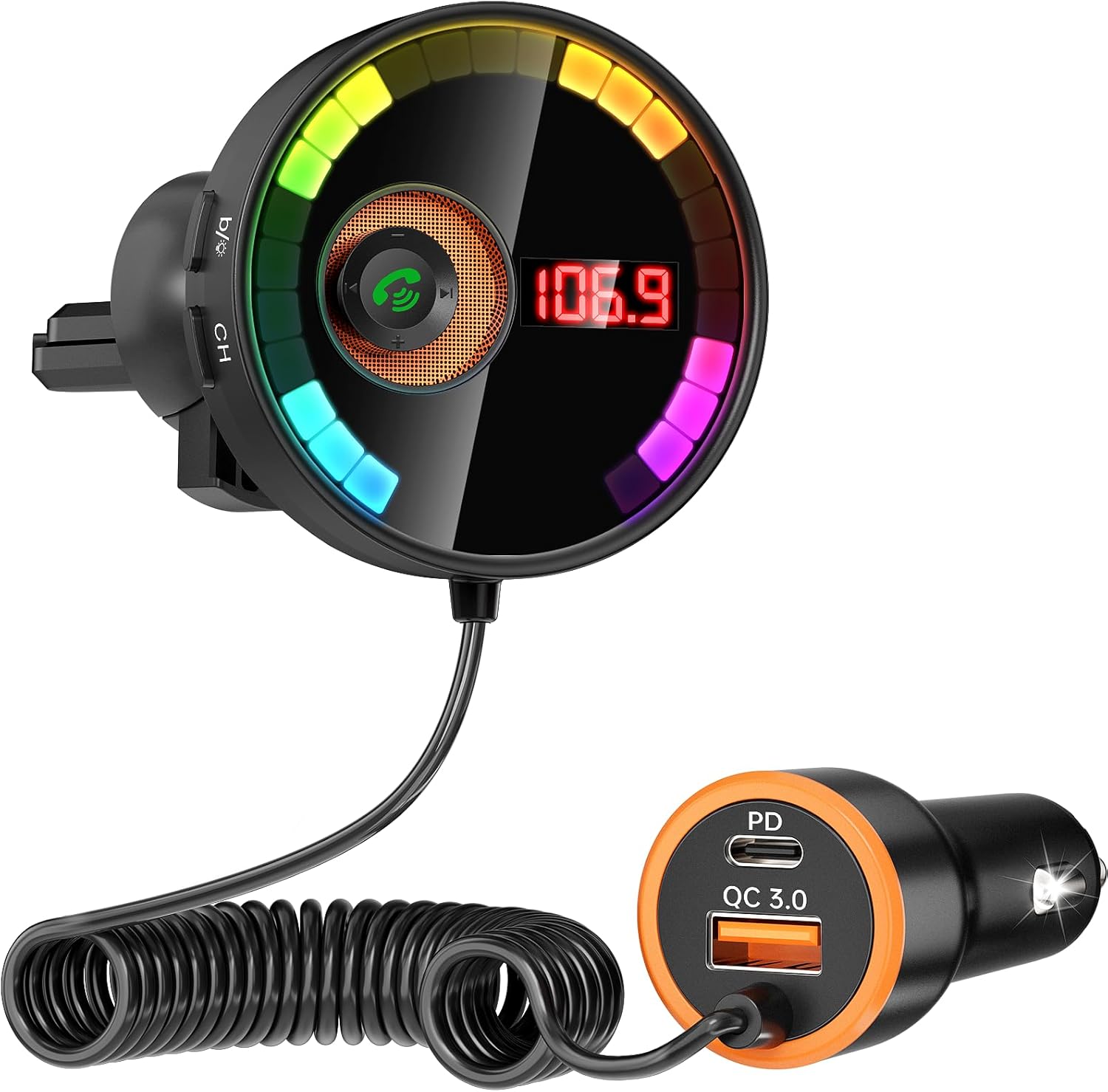 Wireless Car Bluetooth FM Transmitter - Safe Driving Essential
