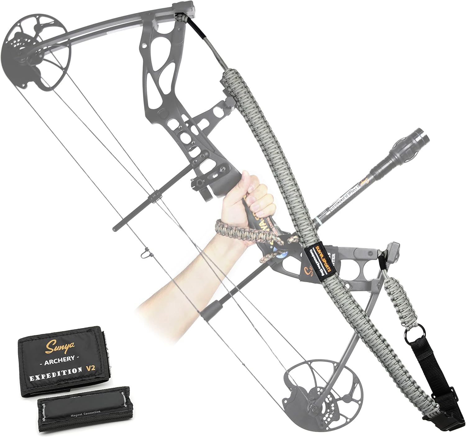 SUNYA Paracord Compound Bow Sling for Hands Free Carrying