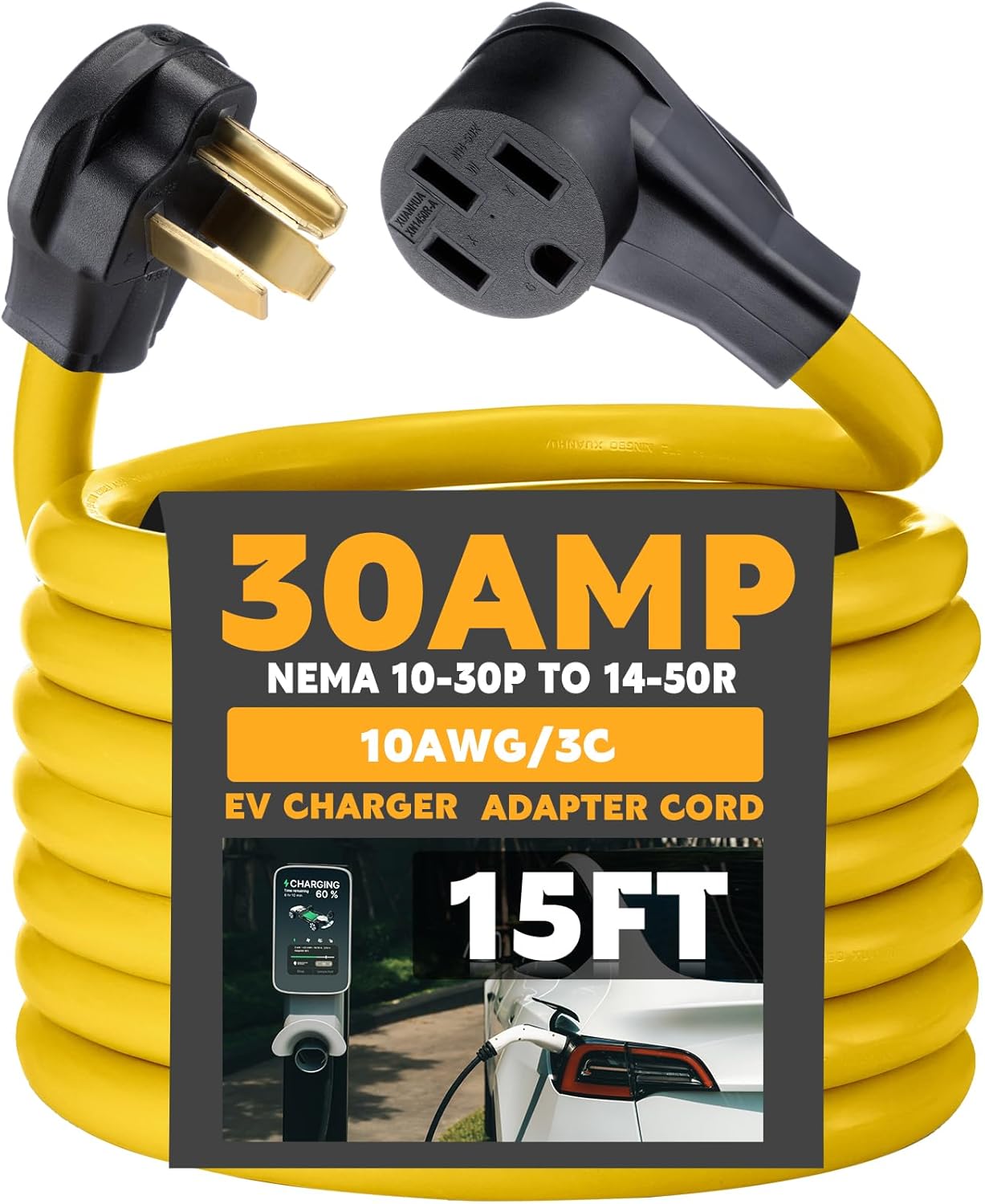 Tellegloww 15ft EV Charger Adapter for Faster Charging