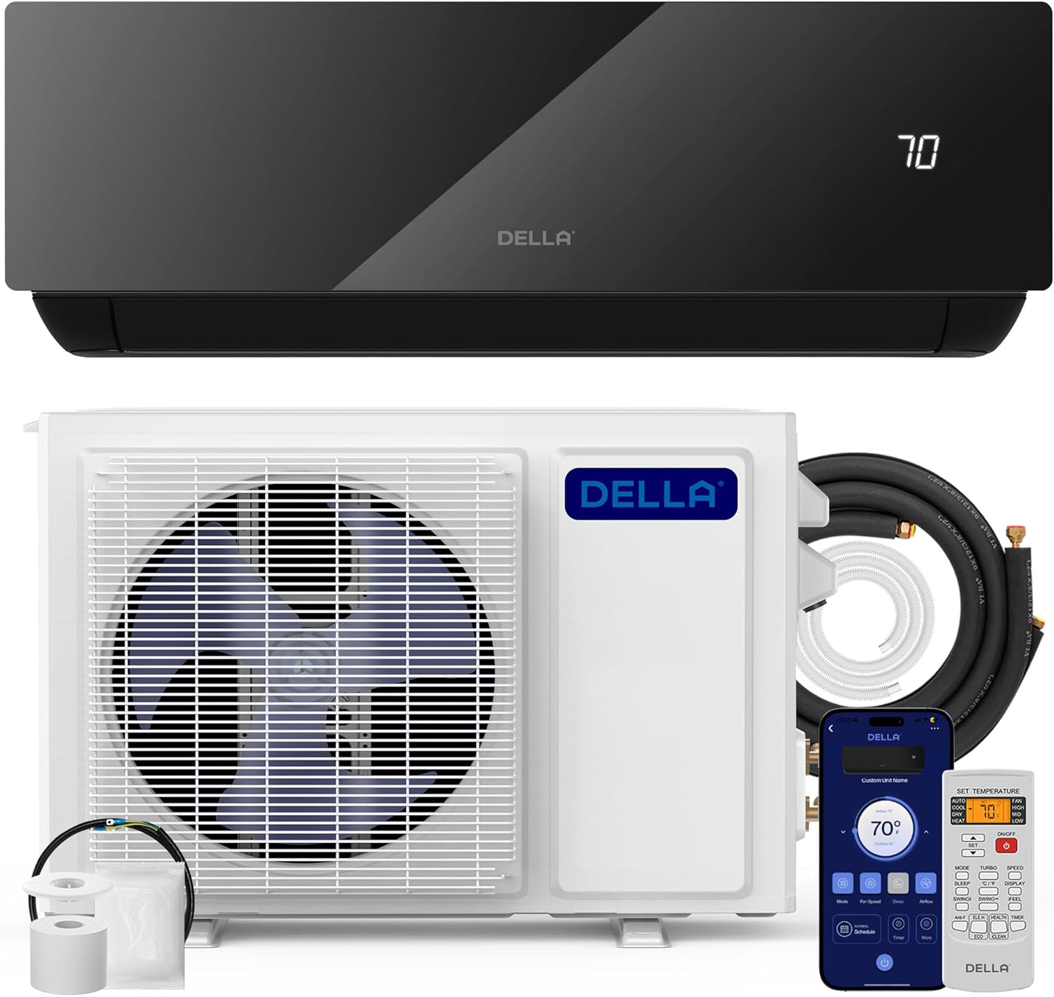 DELLA 18000 BTU Mini Split: Energy-Saving & Alexa Compatible