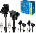 PHILTOP Ignition Coil Pack and Iridium Spark Plugs Set - Reliable