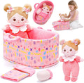 10ft Soft Baby Doll Set with Bassinet and Accessories - Nurturing Play