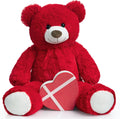 HollyHOME Big Teddy Bear 36 in Red Plush - Giant Cuddle Buddy