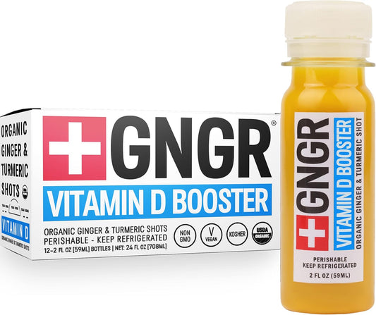 +GNGR Vitamin D Booster Cold-Pressed Ginger Shot for Immunity