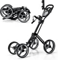 LIGHTWEIGHT Golf Push Cart with Umbrella&Cup Holder