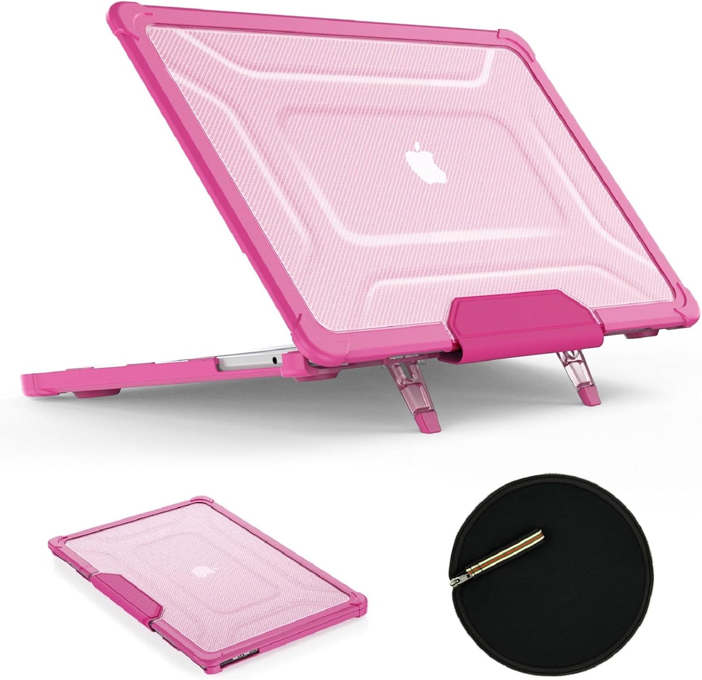 SEYMAC Stock Case for MacBook Pro 16 inch with Stand & Bag