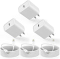 iPhone Charger Cord 10FT 3Pack - Fast 20W USB-C Lightning
