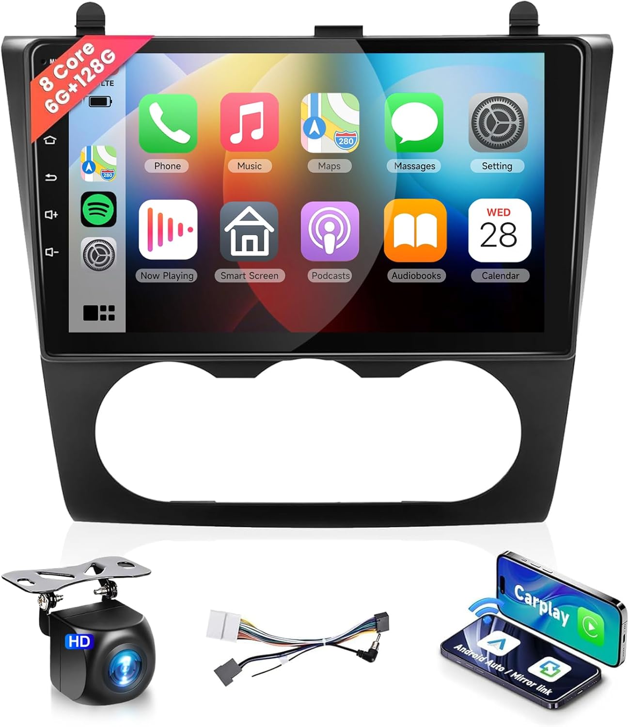 8Core 6G 128G Radio for Nissan Altima 2008-2012 with 9in Touchscreen