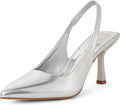 Slingback Kitten Heel Pointed Pumps - Elegant 3in Mid Heels