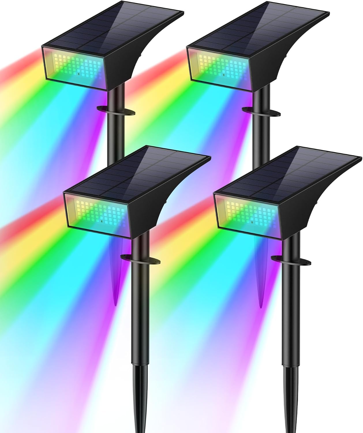Koicaxy Solar Lights Outdoor Waterproof 4 Pack for Garden Decor