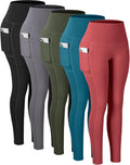 High Waisted Tummy Control Yoga Leggings with Pockets for Women