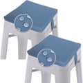Outdoor Bar Stool Cushions Square 14 in - Waterproof Non-Slip Set of 2