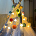 ChiRee Pom Pom Fairy Lights - Colorful Home Decor