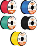 Iron Forge Cable 12 Gauge Primary Automotive Wire - 5 Color Rolls