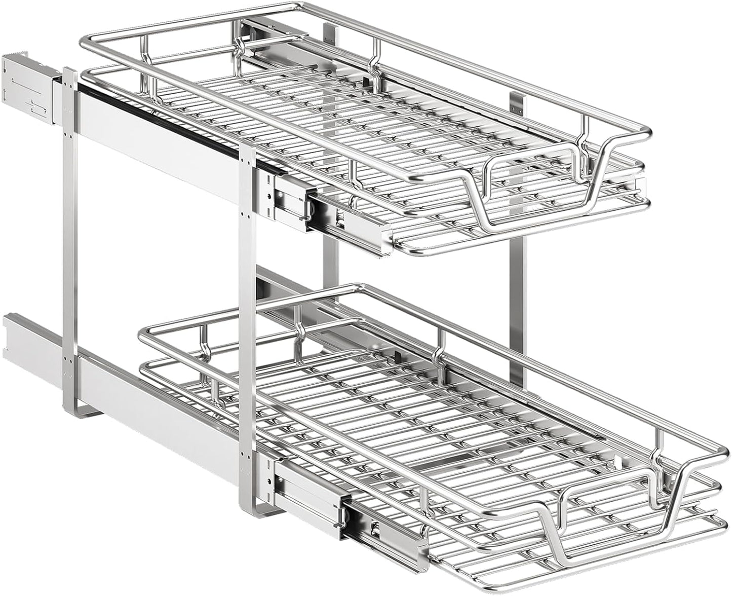 2-Tier Kitchen Cabinet Organizer for Efficient Storage Solutions