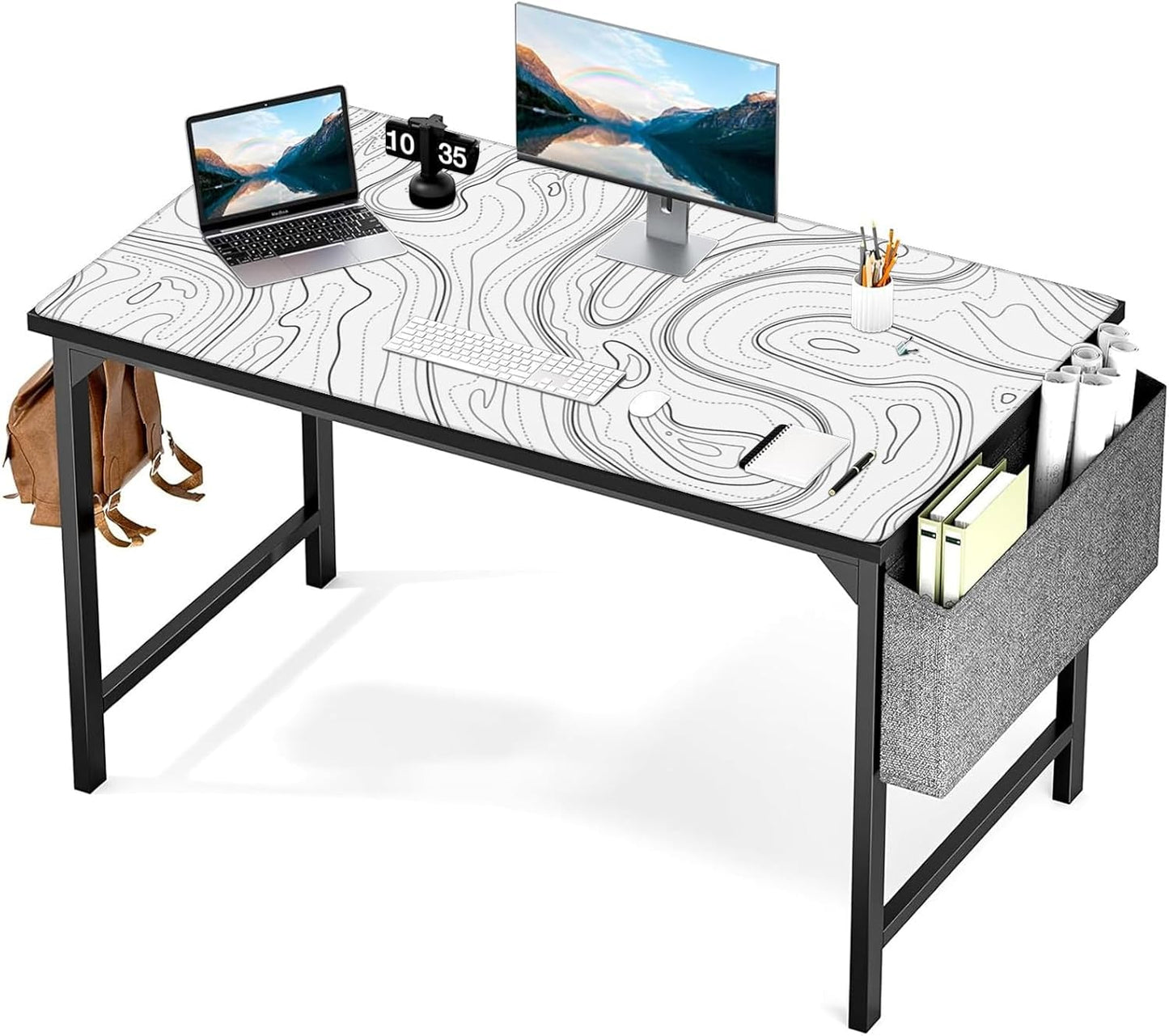 AQQA Topographic 3XL Huge Mouse Pad for Full Desk Gaming
