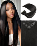 16A Premium Clip in Hair Extensions for Natural Black Hair