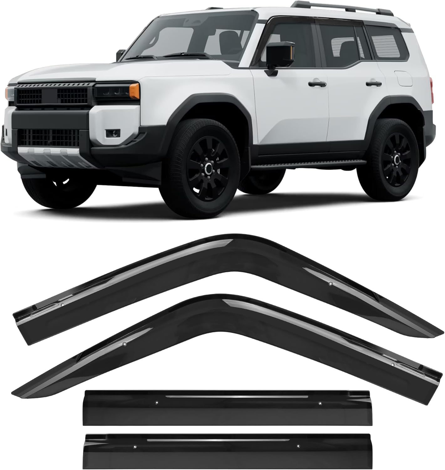 Rain Guards for 2024 2025 Toyota Land Cruiser Prado Accessories