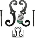 Shutter Dogs S Style 6.5 in Cast Aluminum Tieback - Rustic Look