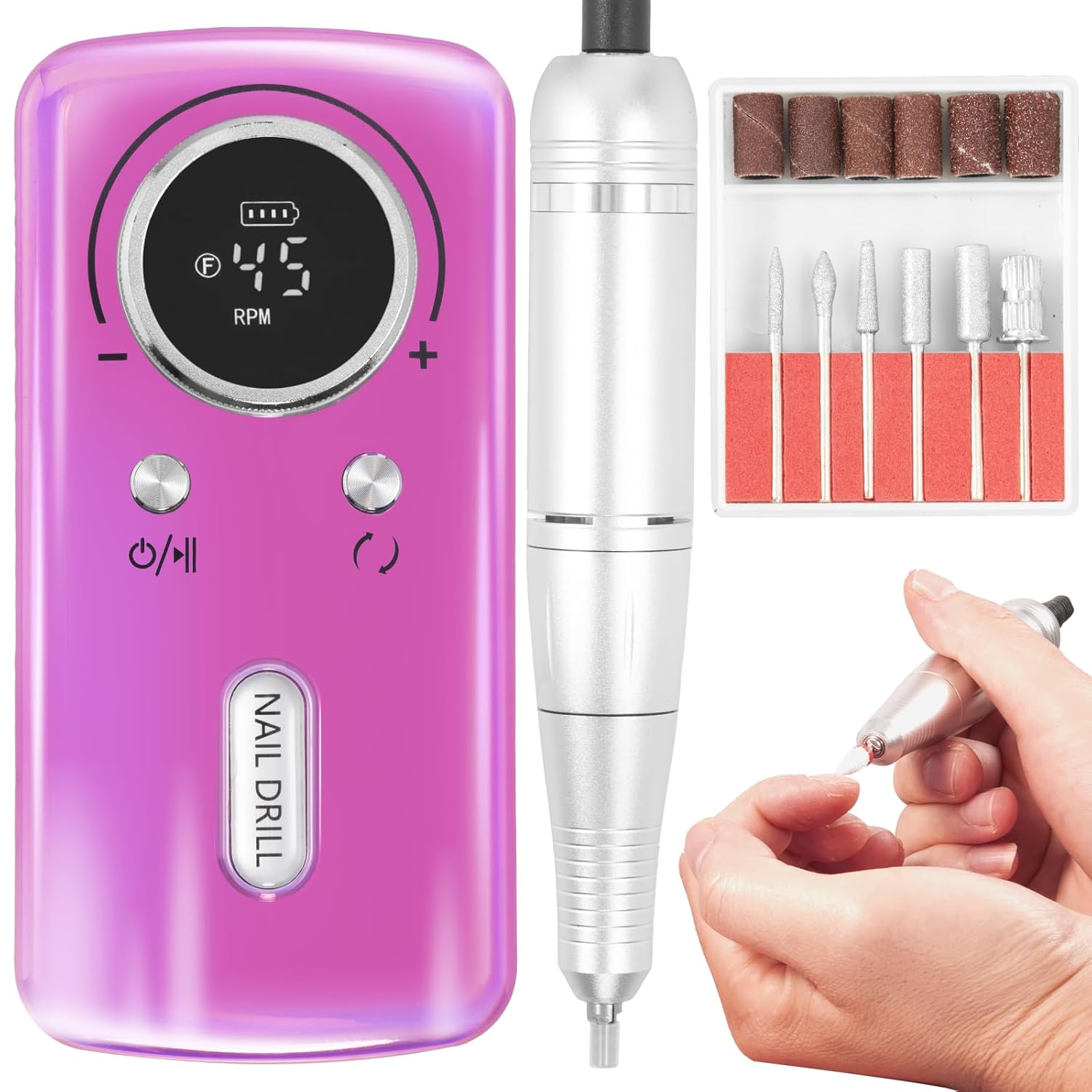 SAVILAND Professional Nail Drill Kit for Effortless Nail Art