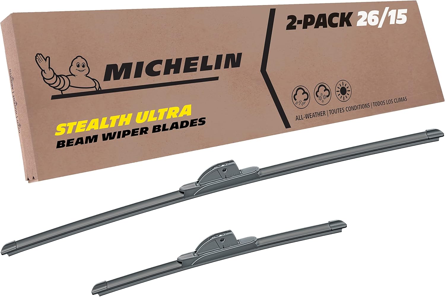 Michelin Stealth Ultra Wiper Blade Twin Pack for Optimal Visibility