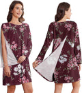 Hospital Gown for Women Open Back with Tear-Away Snaps - Long Sleeve