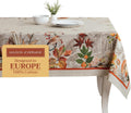 Table Cloth Square 100% Cotton 54 x 54 in - Elegant Fall Tablecloth