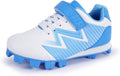 Kids Baseball Cleats with Rubber Molded Studs - Easy Hook & Loop Fit
