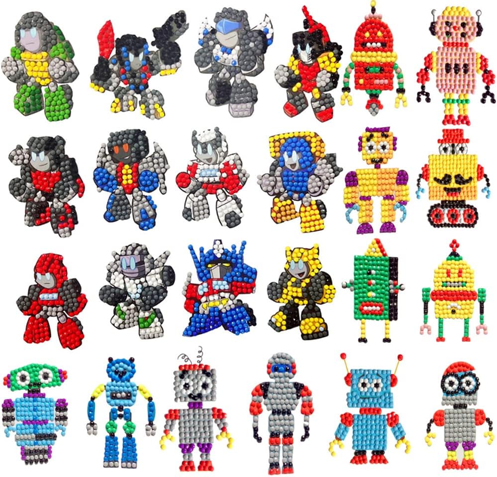 Robot Blocks Painting Kit for Kids