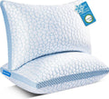 Cooling Memory Foam Pillows Standard Size Set of 2 - Adjustable