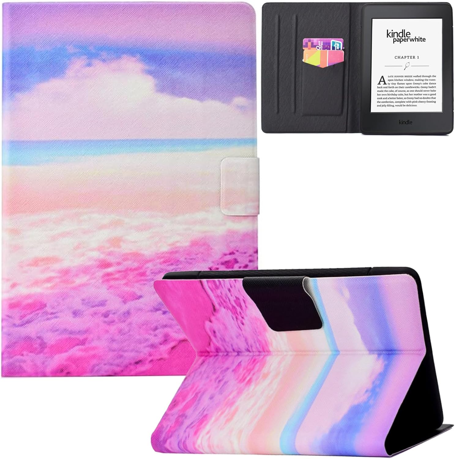 Case for Kindle Paperwhite with Auto Sleep/Wake Feature and Slots