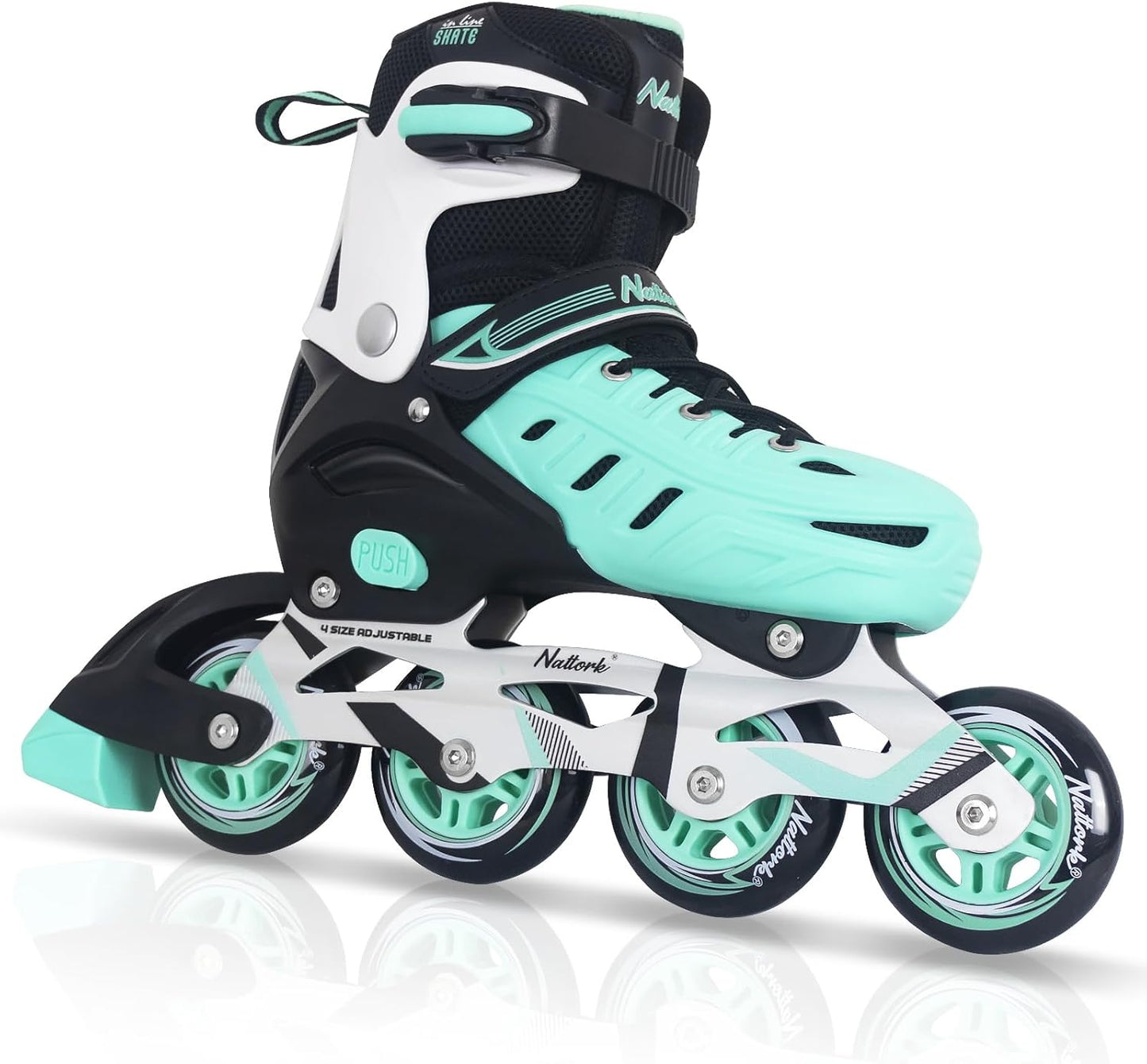 Nattork Inline Skates for All Ages - Adjustable Roller Blades