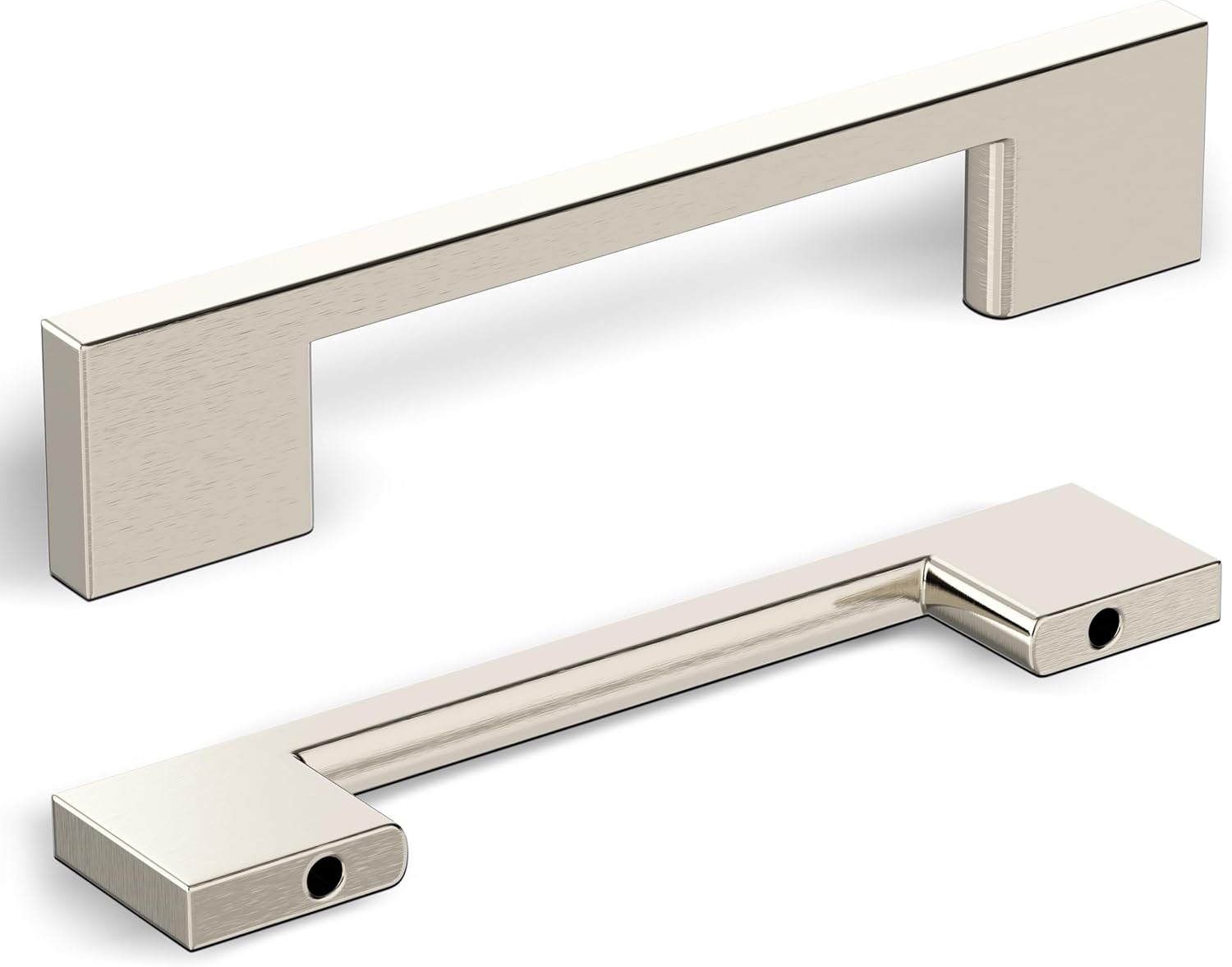 Brushed Nickel Cabinet Pulls for Modern Kitchen and Bathroom