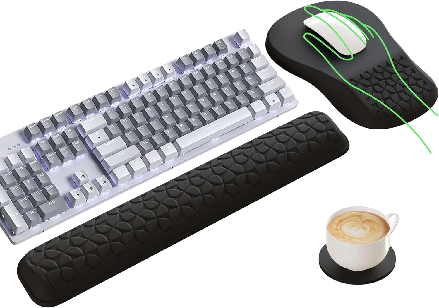 MEKASS Ergo Wrist Rest Set - Comfort & Support